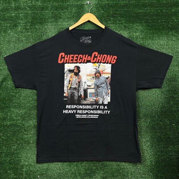 Reason x Cheech & Chong Responsibility is a Heavy Responsibility T-Shirt XL - Picture 1 of 4